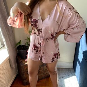 Floral Pink Romper